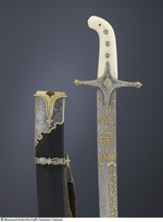 Säbel mit Griff aus Walrosszahn